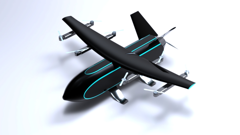 VTOL logistics render